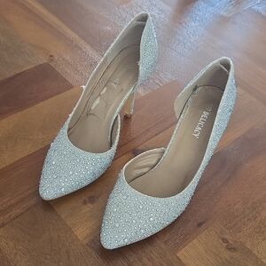 Delicacy Sparkling Silver Heels